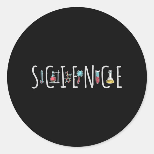 Wetenschap Ronde Sticker (Voorkant)