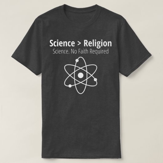 Wetenschap Sarcastisch-atheïstische wetenschap is T-shirt (Design voorkant)