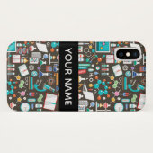 Wetenschap / scheikunde patroon Case-Mate iPhone case (Achterkant (horizontaal))