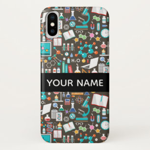 Wetenschap / scheikunde patroon iPhone x hoesje