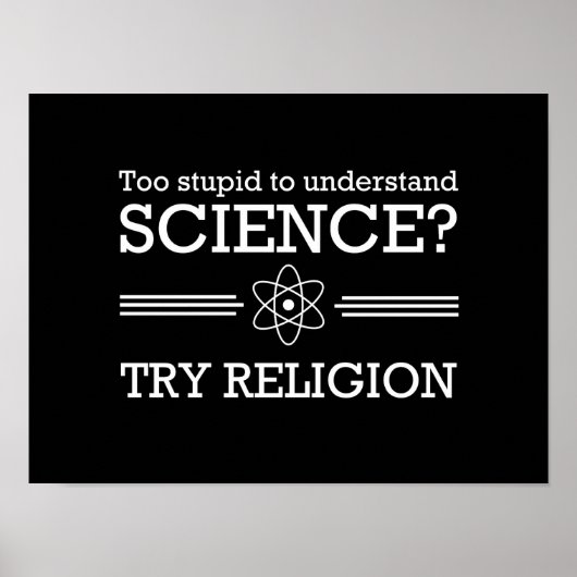 Wetenschap te moeilijk? poster (Voorkant)