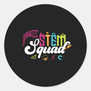 Wetenschap Technologie Techniek Wiskunde Docent St Ronde Sticker