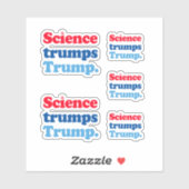 Wetenschap troeft Trump af Sticker (Vel)