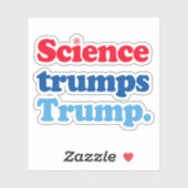 Wetenschap troeft Trump af Sticker (Vel)
