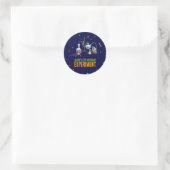 Wetenschap Verjaardag Ronde Sticker (Tas)
