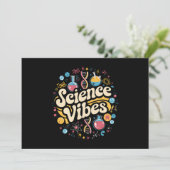 Wetenschap Vibes Groovy Eerste dag van Back To Sch Kaart (Staand voorkant)