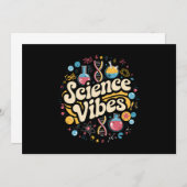 Wetenschap Vibes Groovy Eerste dag van Back To Sch Kaart (Voorkant / Achterkant)