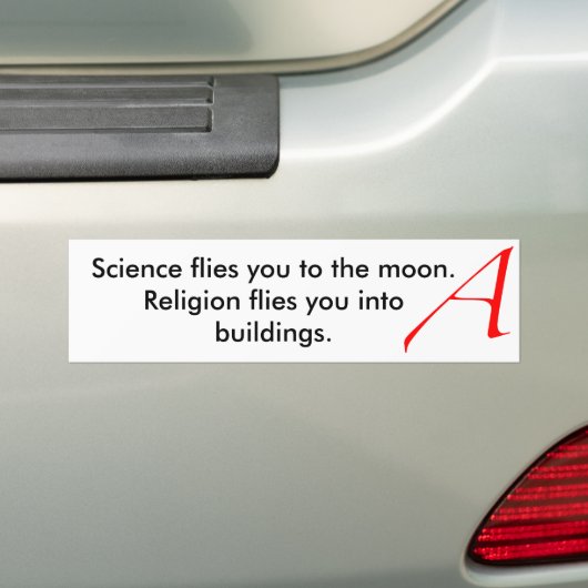 Wetenschap vliegt van je tot... bumpersticker (Op auto)