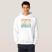 Wetenschap wereldwijde klimaatverandering is echt hoodie (Voorkant volledig)