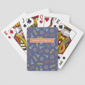Wetenschap / Wetenschap - Jouw naam / Monogram DNA Pokerkaarten (Achterkant)