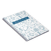 Wetenschap / Wetenschap - Jouw naam / Monogram Not Notitieboek (Rechterzijde)