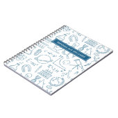 Wetenschap / Wetenschap - Jouw naam / Monogram Not Notitieboek (Linkerzijde)