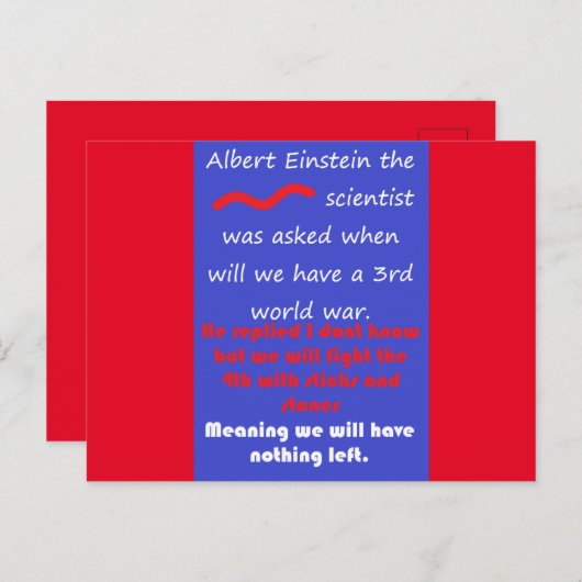 WETENSCHAP WISKUNDEN ONDERWIJS WOORDEN GEDICHTEN BRIEFKAART (Voorkant / Achterkant)