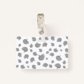 Wetenschappelijk brein badge (Achterkant met clip)