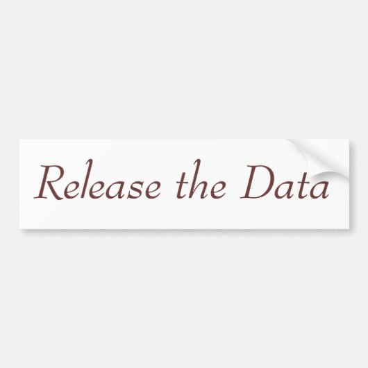 Wetenschappelijk Bumpersticker (Voorkant)