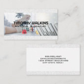 Wetenschappelijk experiment in het laboratorium visitekaartje (Voorkant / Achterkant)