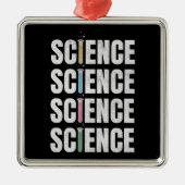 Wetenschappelijk tekstontwerp metalen ornament (Voorkant)