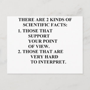 wetenschappelijke feiten briefkaart
