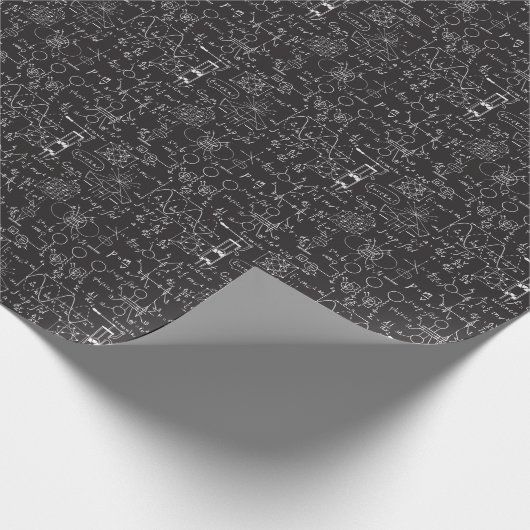 Wetenschappelijke formules: Chalkboard Calculation Cadeaupapier (Hoek)