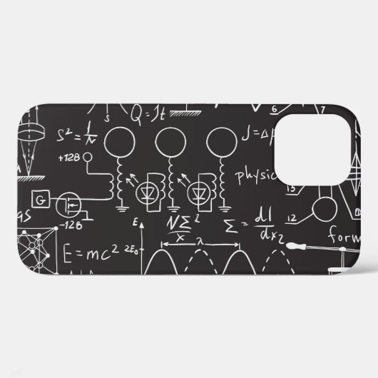Wetenschappelijke formules: Chalkboard Calculation Case-Mate iPhone Case (Achterkant (horizontaal))