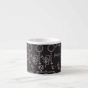 Wetenschappelijke formules: Chalkboard Calculation Espresso Kop