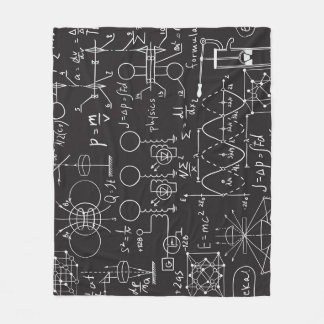 Wetenschappelijke formules: Chalkboard Calculation Fleece Deken