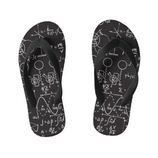 Wetenschappelijke formules: Chalkboard Calculation Kinder Teenslippers