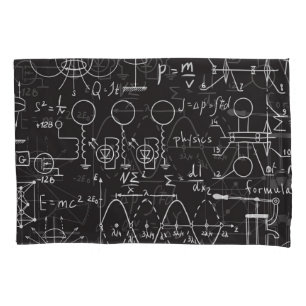 Wetenschappelijke formules: Chalkboard Calculation Kussensloop