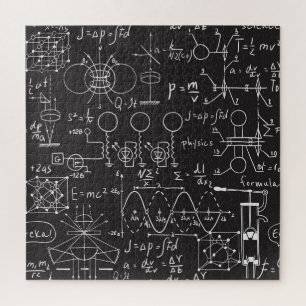 Wetenschappelijke formules: Chalkboard Calculation Legpuzzel