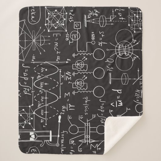 Wetenschappelijke formules: Chalkboard Calculation Sherpa Deken (Voorkant)