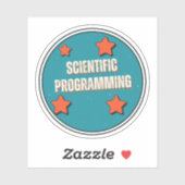 wetenschappelijke programmering sticker (Vel)