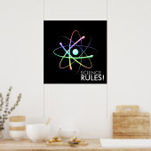 WETENSCHAPPELIJKE REGELS! - uniek Poster (Keuken)