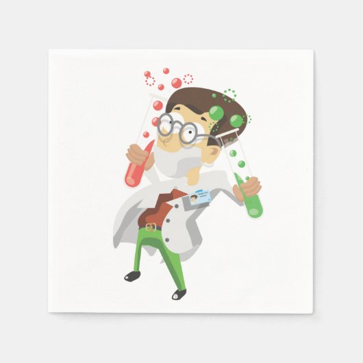 Wetenschappelijke testbuizen servet (Voorkant)