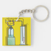 Wetenschappelijke testbuizen sleutelhanger (Achterkant)