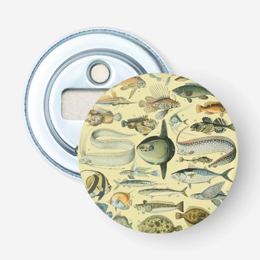  wetenschappelijke Vissende kunst Button Flesopener (Voorkant)