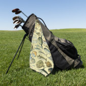  wetenschappelijke Vissende kunst Golfhanddoek (Groen)