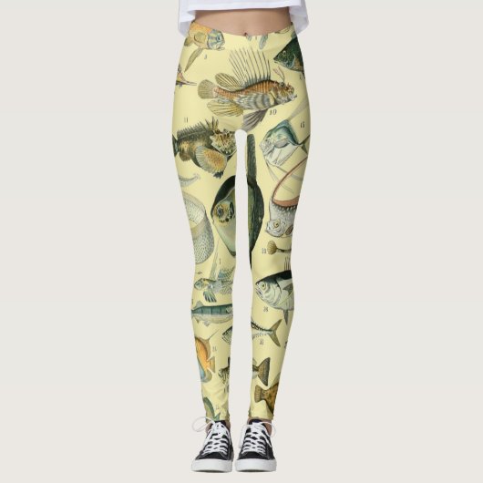 wetenschappelijke Vissende kunst Leggings (Voorkant)