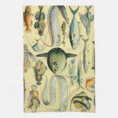  wetenschappelijke Vissende kunst Theedoek (Verticaal)