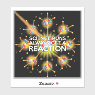 WETENSCHAPPELIJKE WORDPUNS LEVEREN ALTJD EEN REACT STICKER
