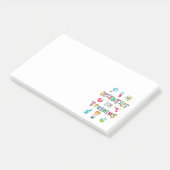 Wetenschapper in opleiding voor jonge wetenschappe post-it® notes (Schuin)