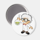wetenschapper met bekerglas magneet (Voorkant / Achterkant)