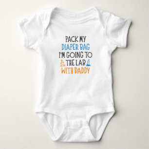 Wetenschapper Papa Grappige Wetenschap Baby Zegt Romper