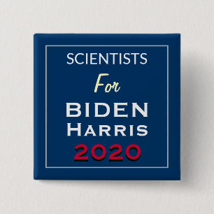 Wetenschappers voor de campagne voor het plein BID Vierkante Button 5,1 Cm