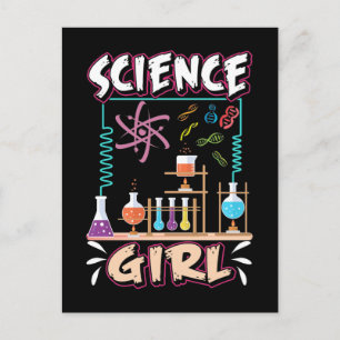 Wetenschappers voor Girl Chemistry Laboratory Scie Briefkaart