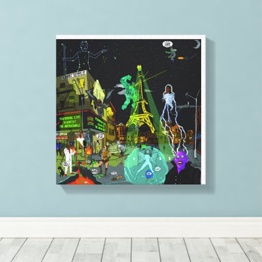 Wetenschappers zijn ontuchbaar canvas afdruk (Insitu (Houten vloer))