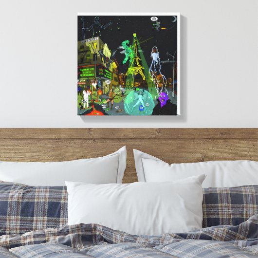 Wetenschappers zijn ontuchbaar canvas afdruk (Insitu (Slaapkamer))