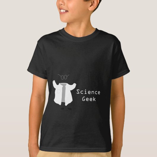 Wetenschapsbeek Onzichtbare Man Lab Coat. met bril T-shirt (Voorkant)