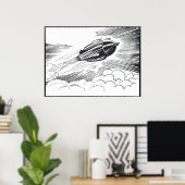 wetenschapscampagne in de wolken poster (Thuiskantoor)