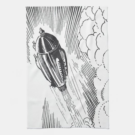  wetenschapscampagne in de wolken theedoek (Verticaal)