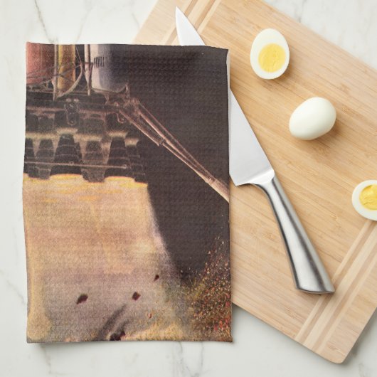 wetenschapscampagne voor het afblazen van de plan theedoek (Quarter Fold)